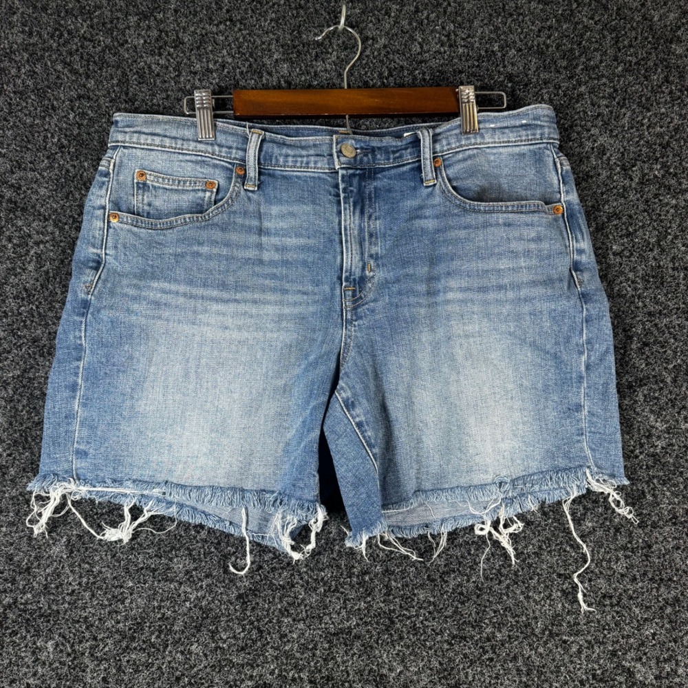 GAP Light Blue Distressed Denim Jean Shorts